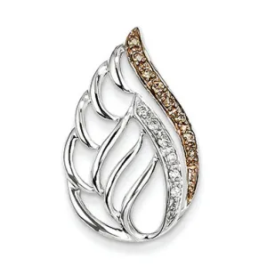 0.2 Carat 14K White Gold & Rhodium Diamond Pendant