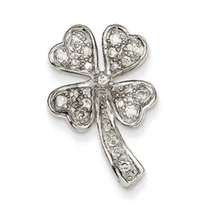 0.3 Carat 14K Gold Diamond 4 Leaf Clover Pendant