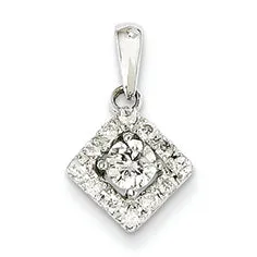 0.4 Carat 14K White Gold Diamond Pendant