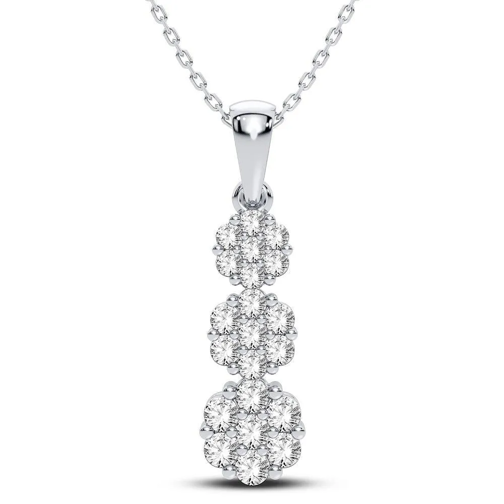 10K 0.75CT Diamond Pendant