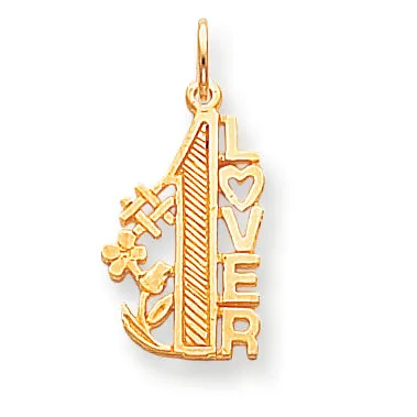 10K Gold  #1 Lover Charm