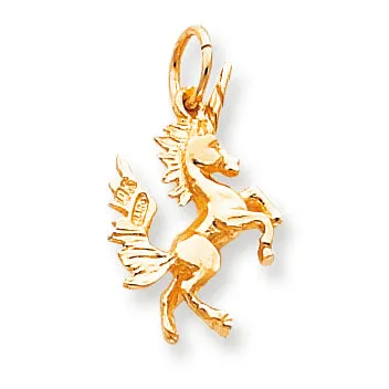 10K Gold DANCING UNICORN CHARM