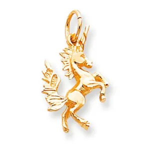 10K Gold DANCING UNICORN CHARM