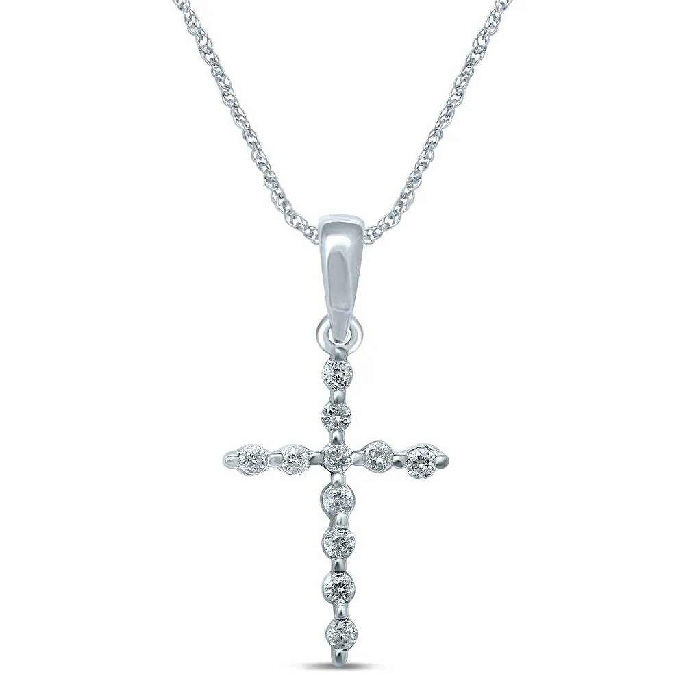 14K 0.09CT Diamond Pendant
