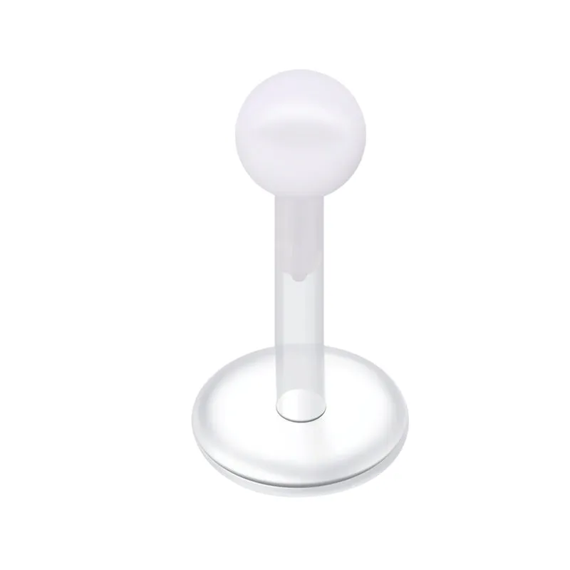 16gauge Plastic Lip Studs Colorful Ball
