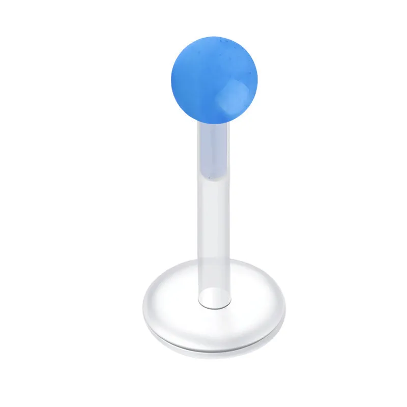 16gauge Plastic Lip Studs Glow in Dark