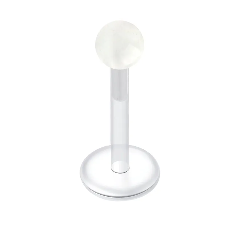 16gauge Plastic Lip Studs Glow in Dark