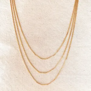 18k Gold Filled Laminated Mariner Chain
