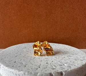 18K Gold Plated Irregular Statement Earrings|Stud Earrings