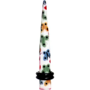 2 Gauge Multi Color Butterfly Acrylic Ear Taper