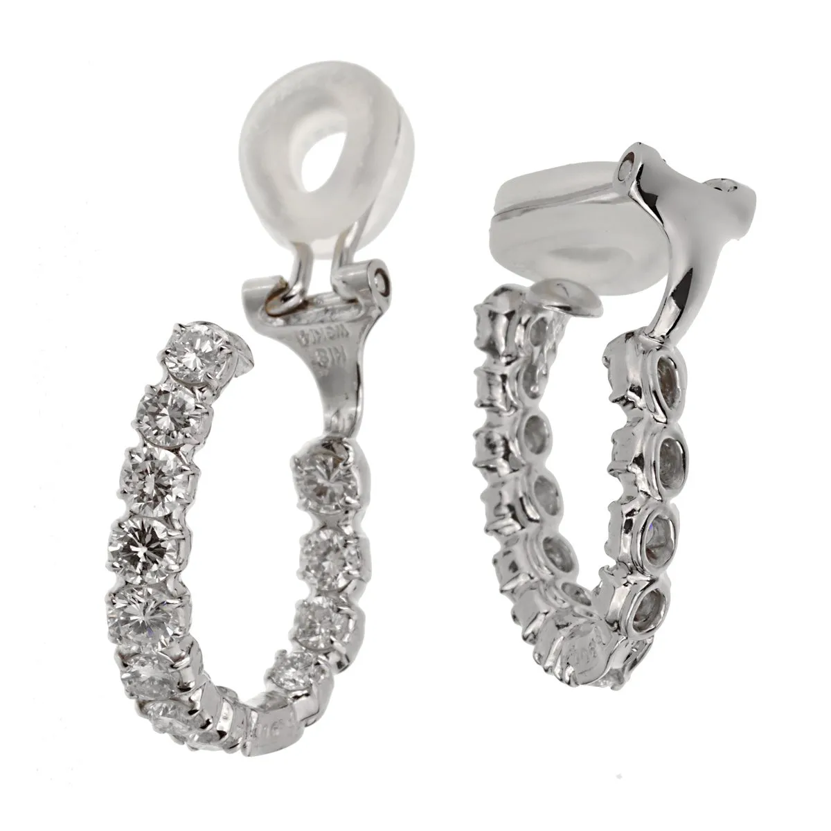 2ct Diamond Inside Out Hoop Earrings