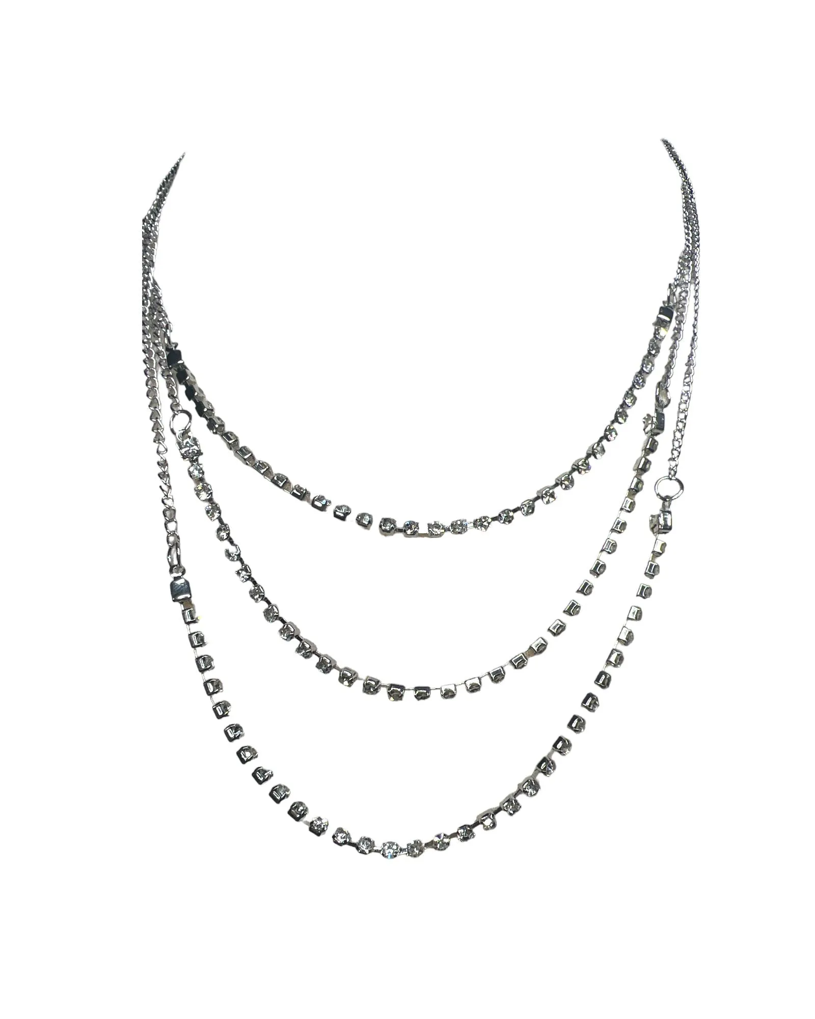 7 layer Initial Necklace