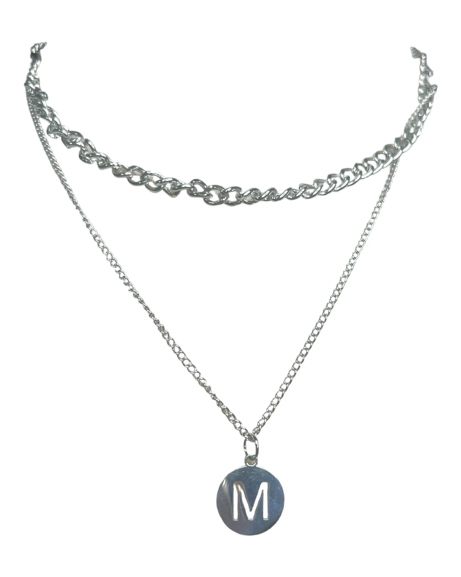 7 layer Initial Necklace