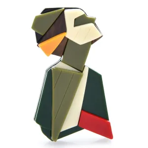 Acrylic Geometric Women Figure Brooch Pins Gift Fashion Jewelry