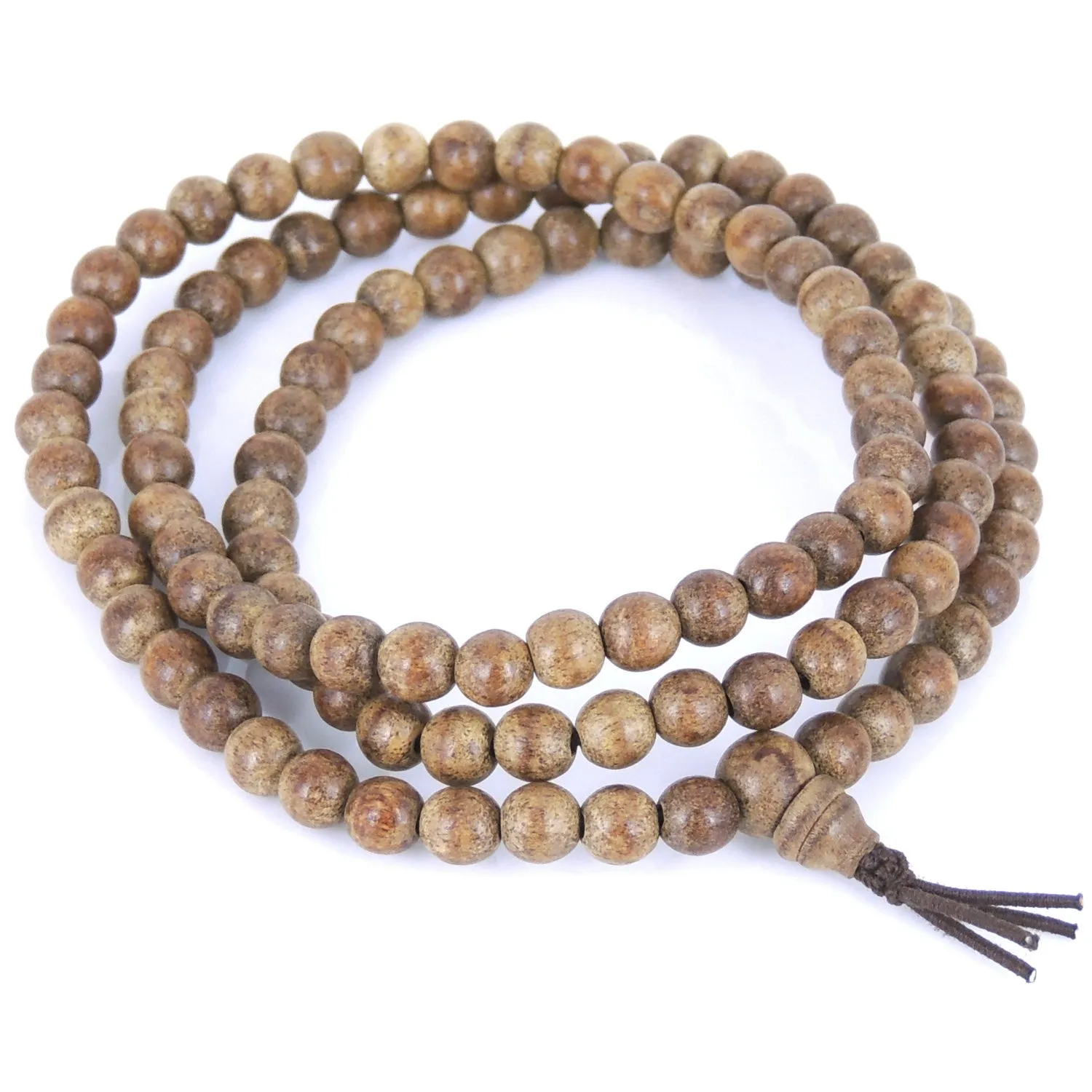 Agarwood 108 Beads 6.5mm Vietnamese Agarwood/ Eaglewood/ Gaharu Men Women Stretchable Mala Wrap Bracelet/Necklace DiyNotion AW004 白沙沉香