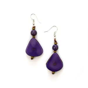 Alma Organic Purple Earrings