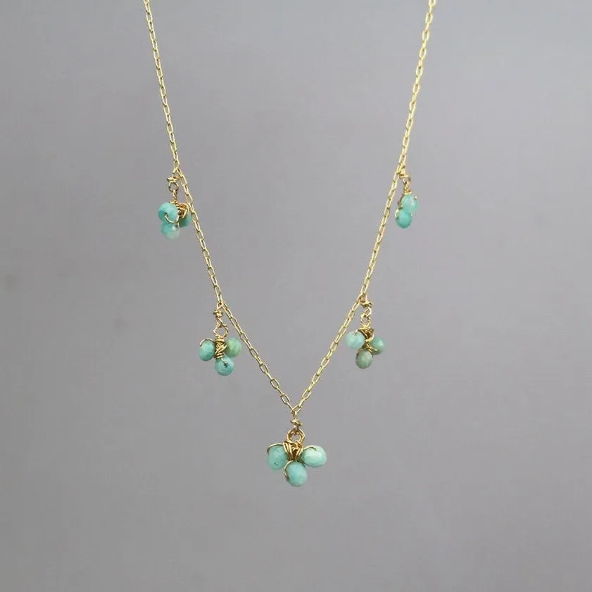 Amazonite Cluster Necklace