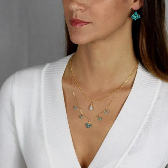 Amazonite Cluster Necklace