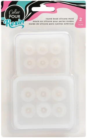 American Crafts Color Pour Resin Mold-Round Bead