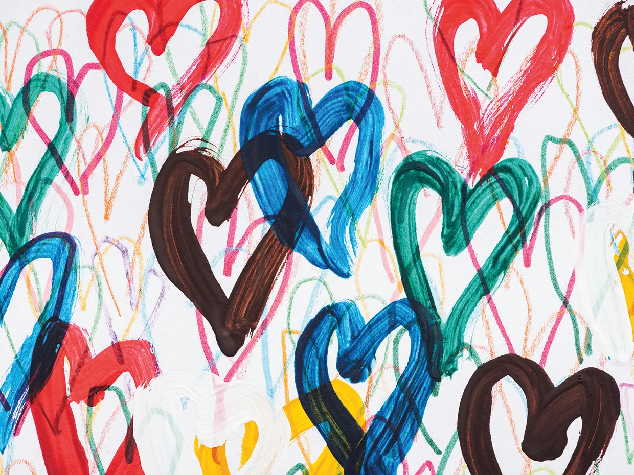 Arty Colors Painted Hearts