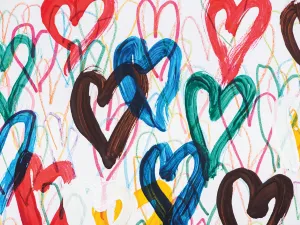 Arty Colors Painted Hearts