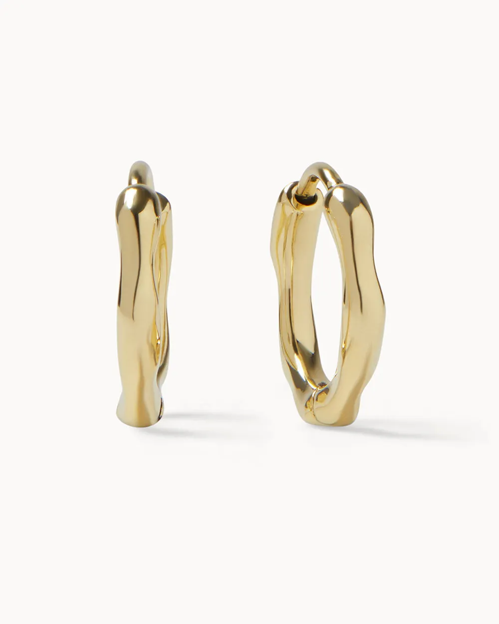 Baroque Pearl Hoop Earrings