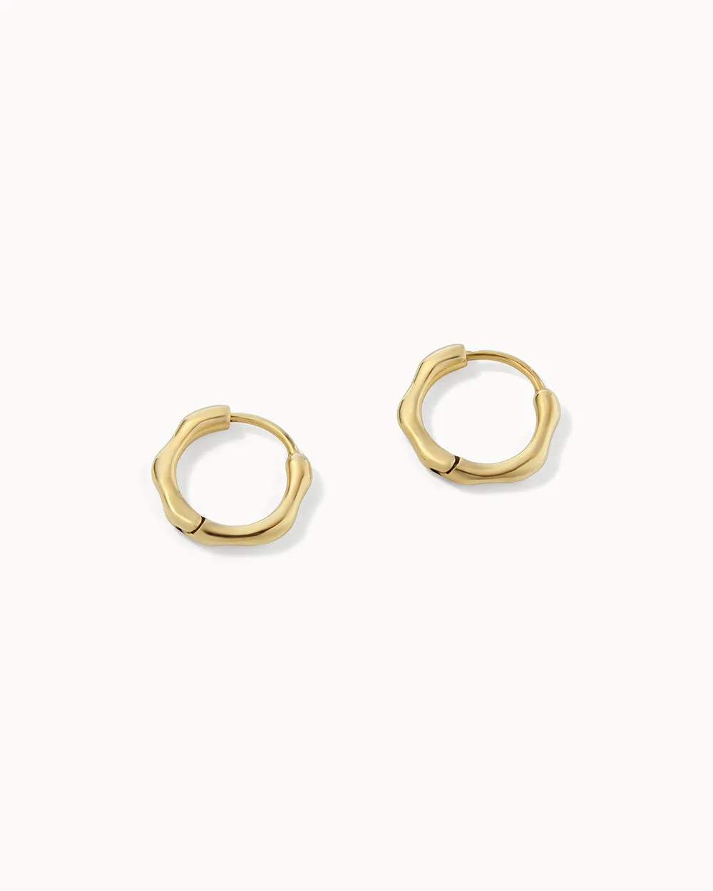 Baroque Pearl Hoop Earrings
