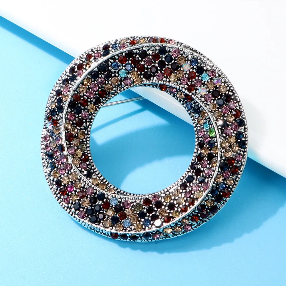 Beautiful Circle Design Brooches For Women