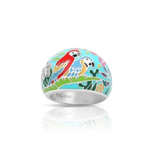 Belle Etoile Macaw Ring - Blue & Multi