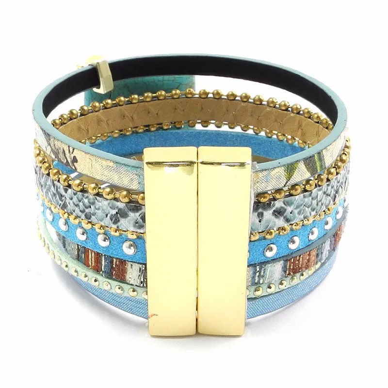 Blue turquoise bracelet