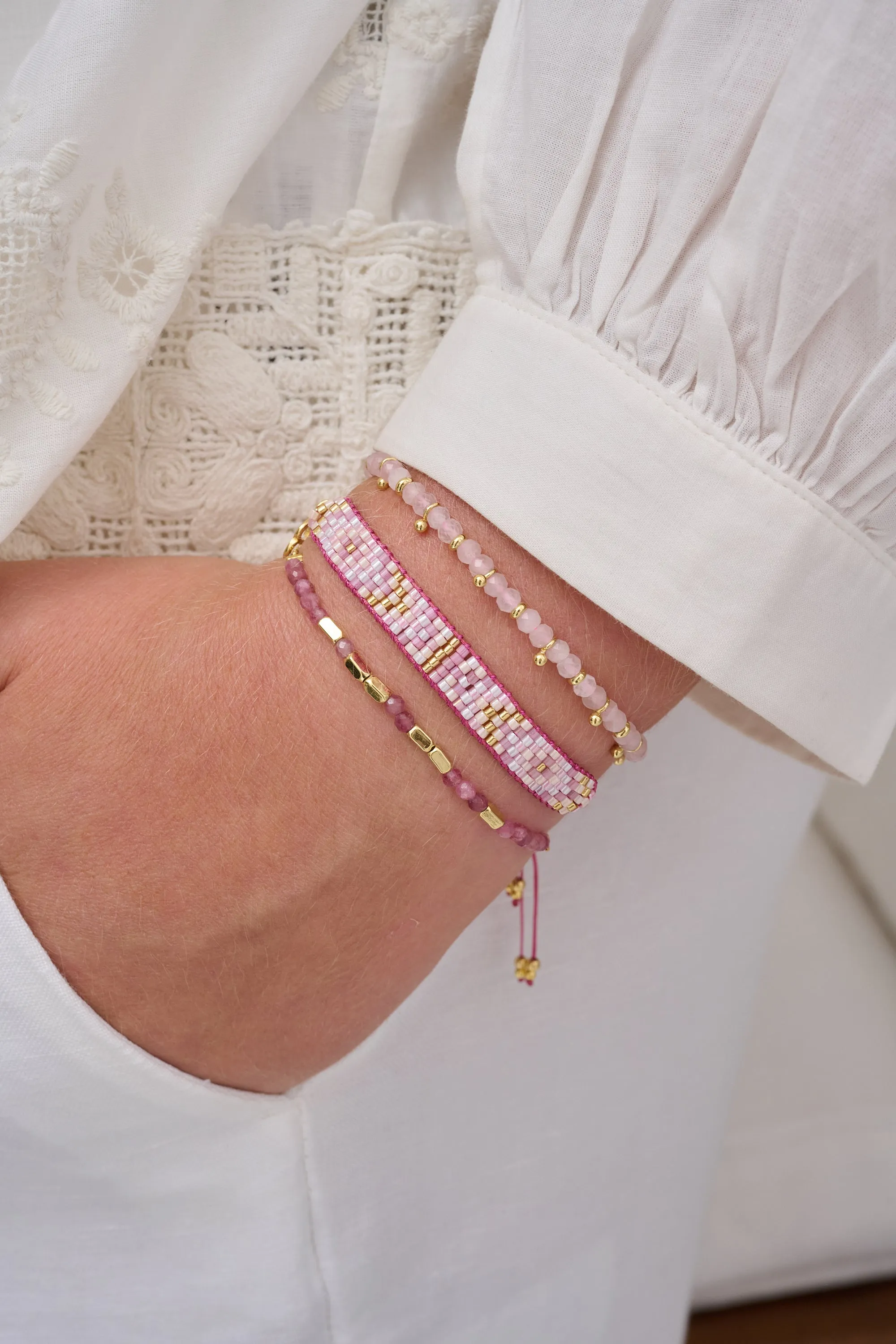 Blush Pink Bracelet Stack