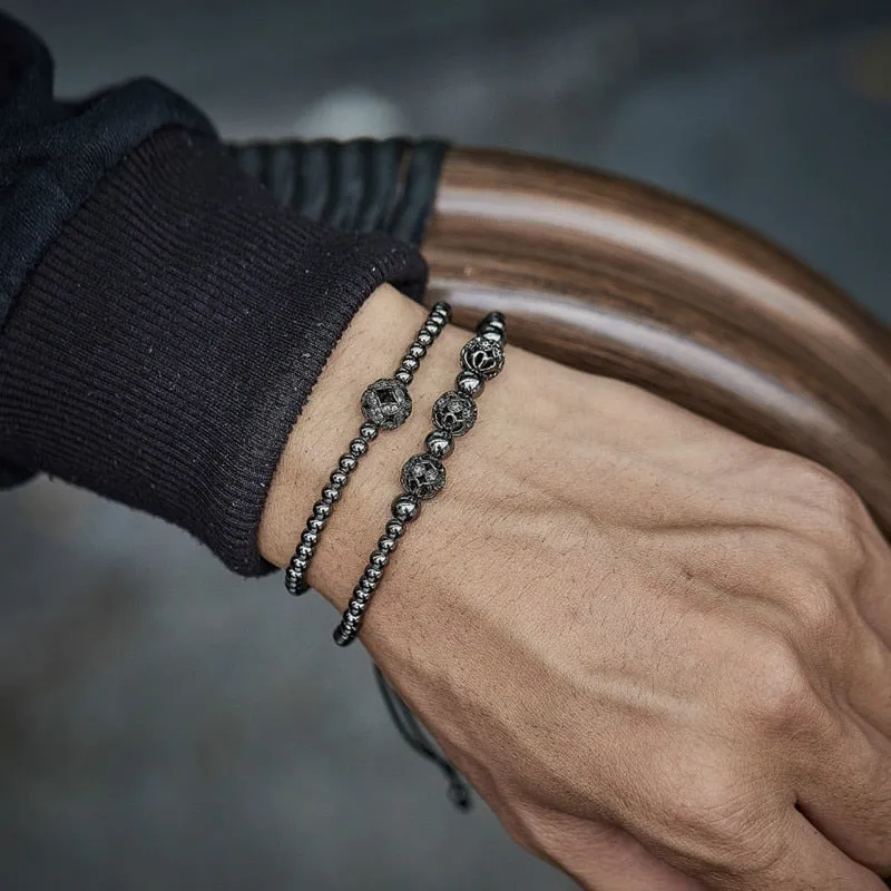 Boho Handmade Oblong Charm Bracelet