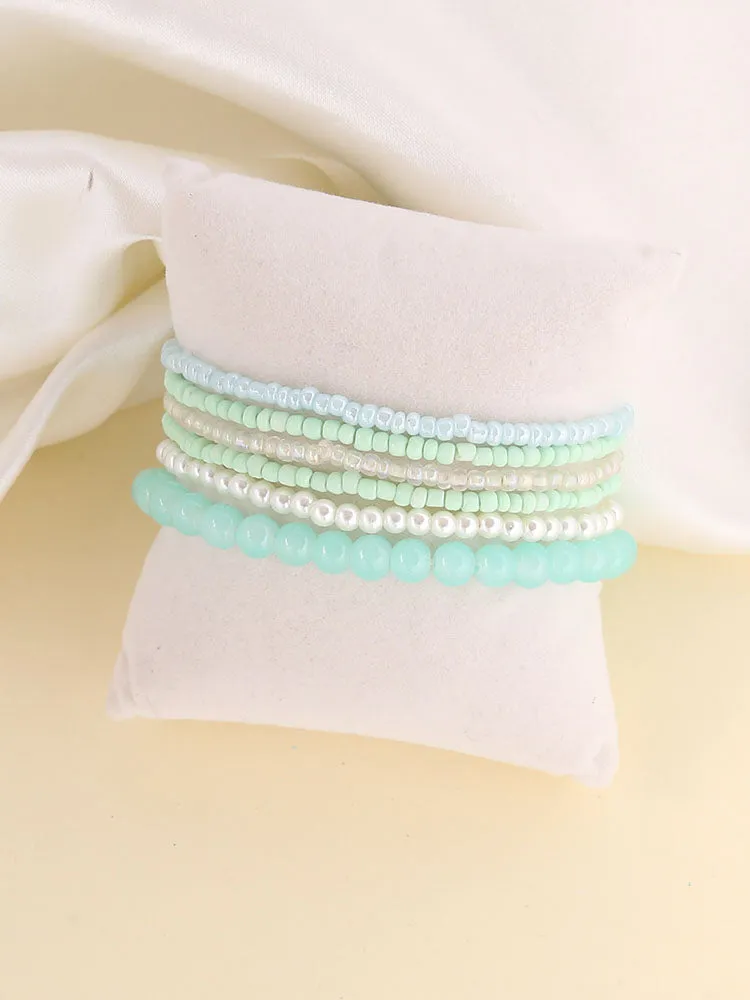 Boho Multilayer Multicolor Beads Bracelets Sets
