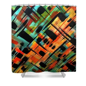 Brendas Abstract - Shower Curtain