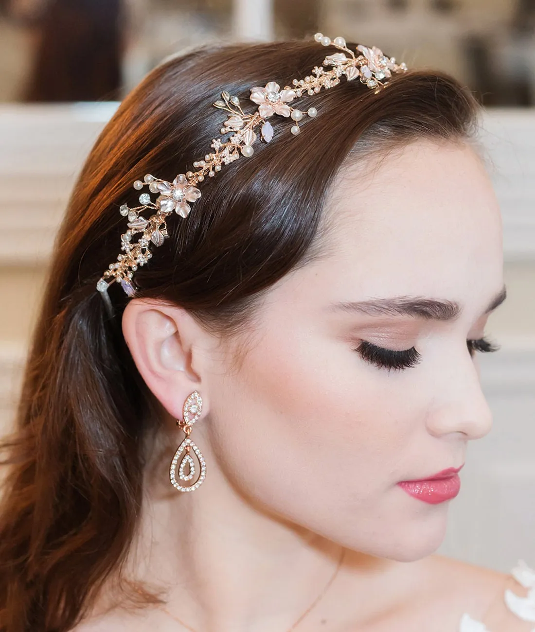 Bridget Crystal Clip On Earrings