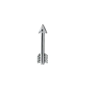 Buckle Up Silver Arrow Charm