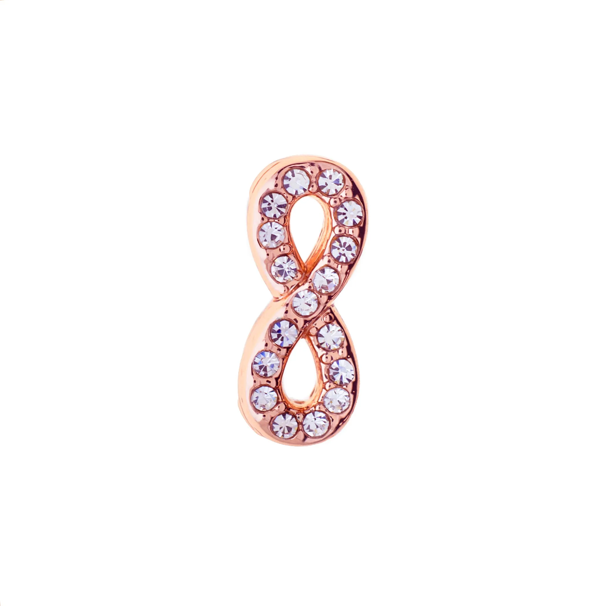 Buckle Up Silver Eternity Charm With Crystals