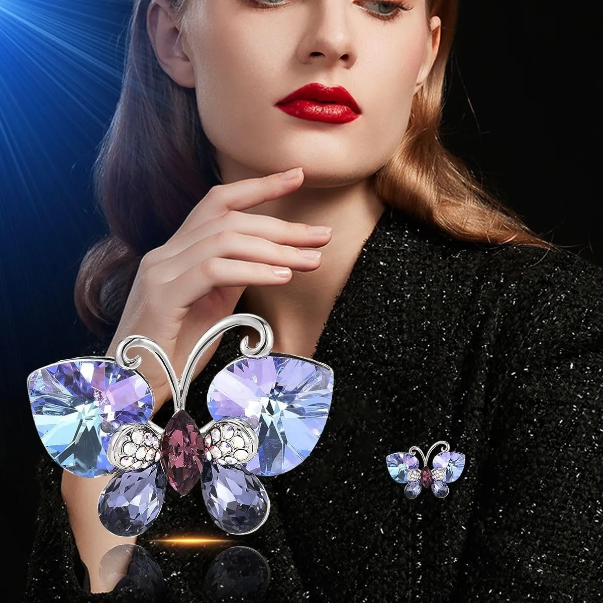 Butterfly Brooch Pin for Women Butterfly Pearl Lapel Pin Butterfly Pin Jewelry Gifts