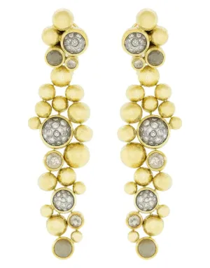 Cabochon Diamond Earrings
