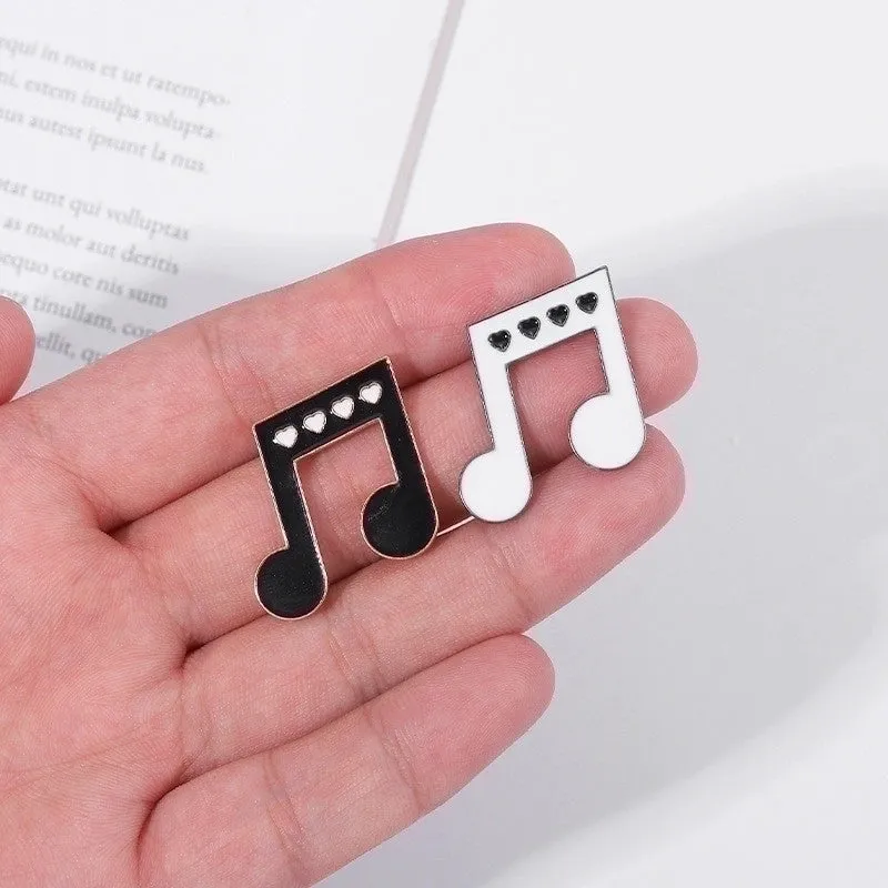 Cartoon Style Retro Guitar Notes Alloy Stamping Stoving Varnish Plating Kid's Brooches
