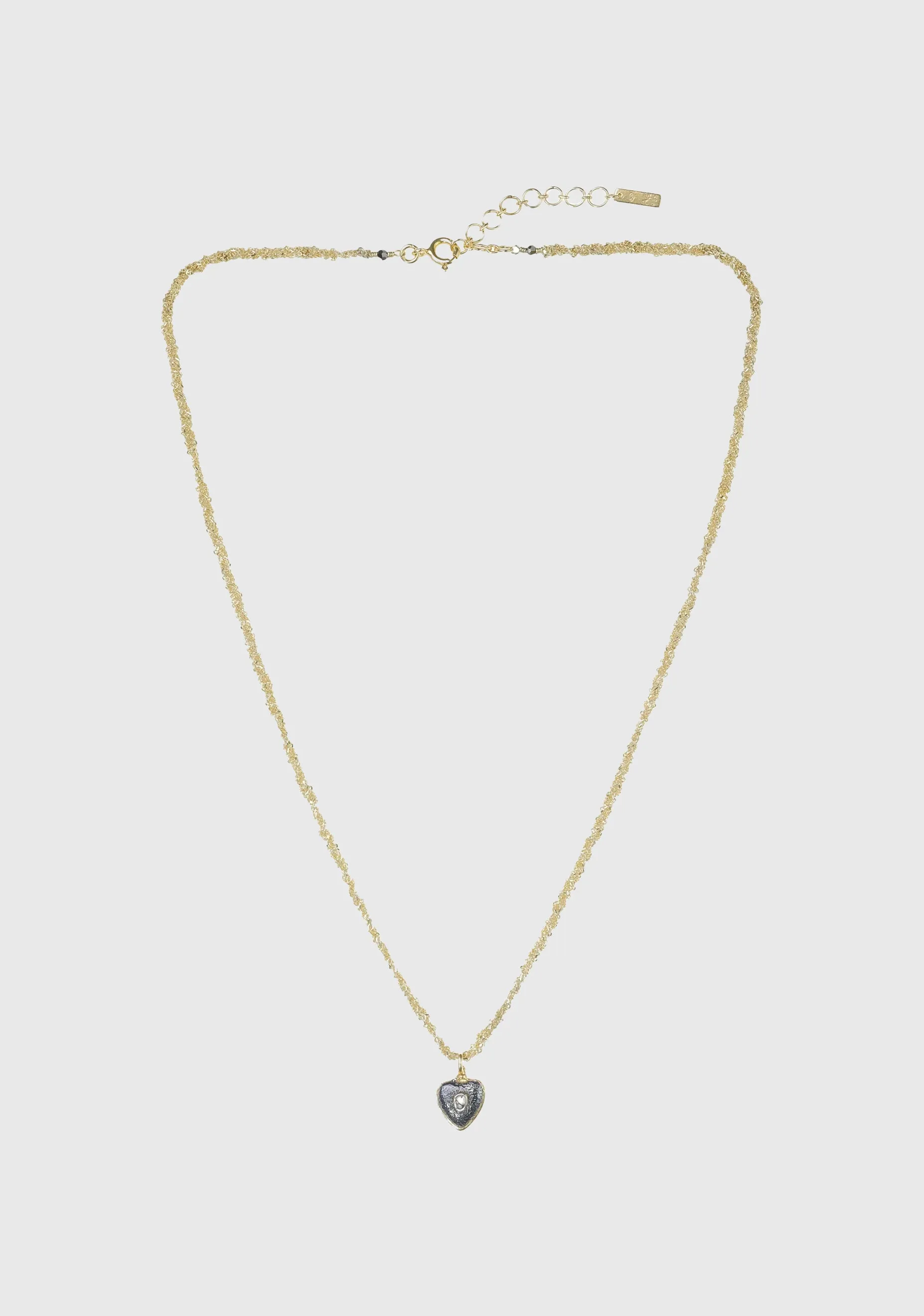 Chain Heart Pendant Necklace_Gold