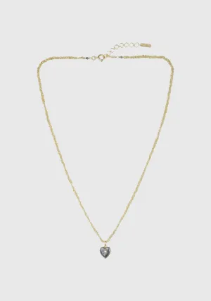 Chain Heart Pendant Necklace_Gold