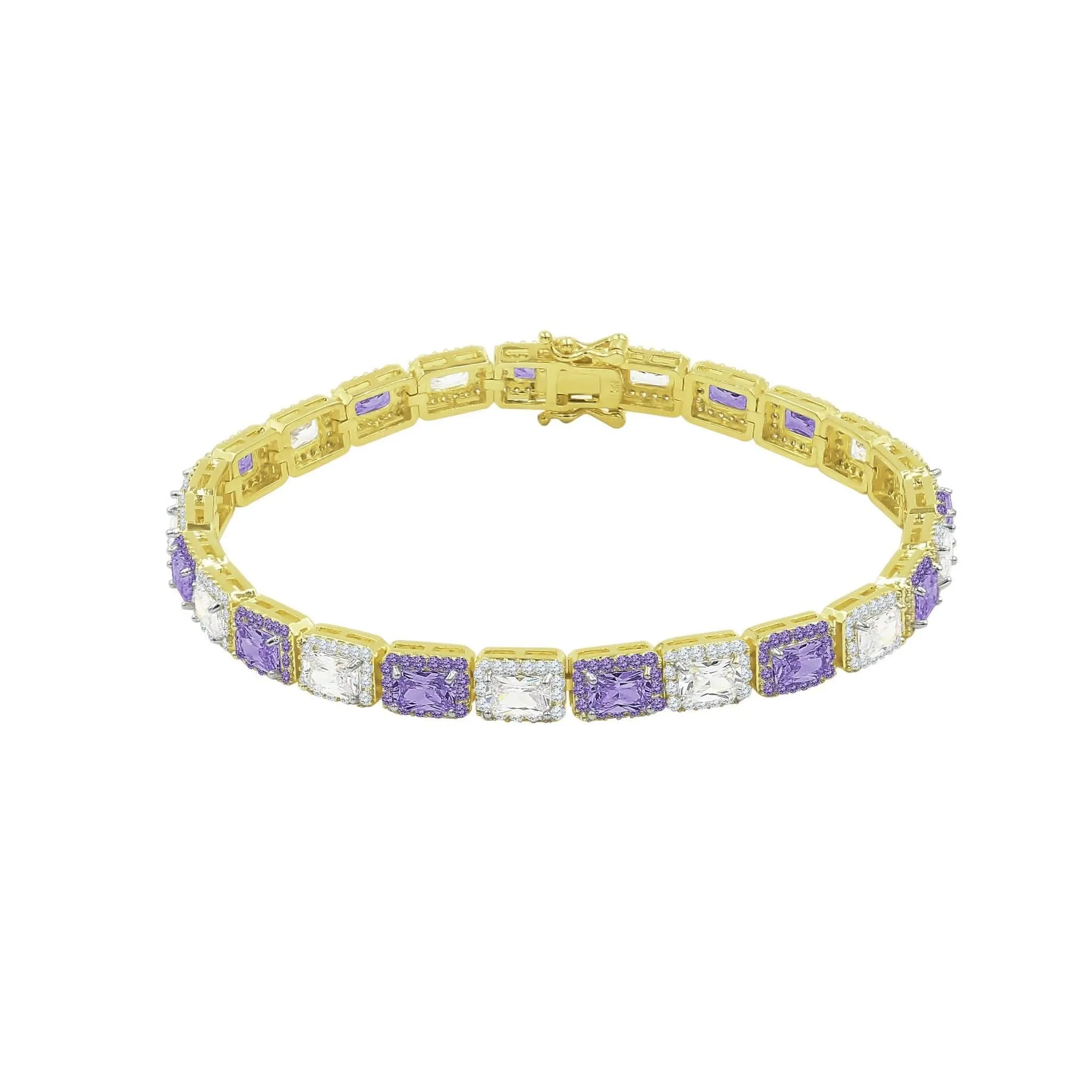 Chic Square Tennis Bracelet - 6MM Elegance
