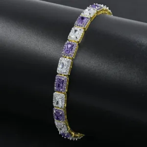 Chic Square Tennis Bracelet - 6MM Elegance