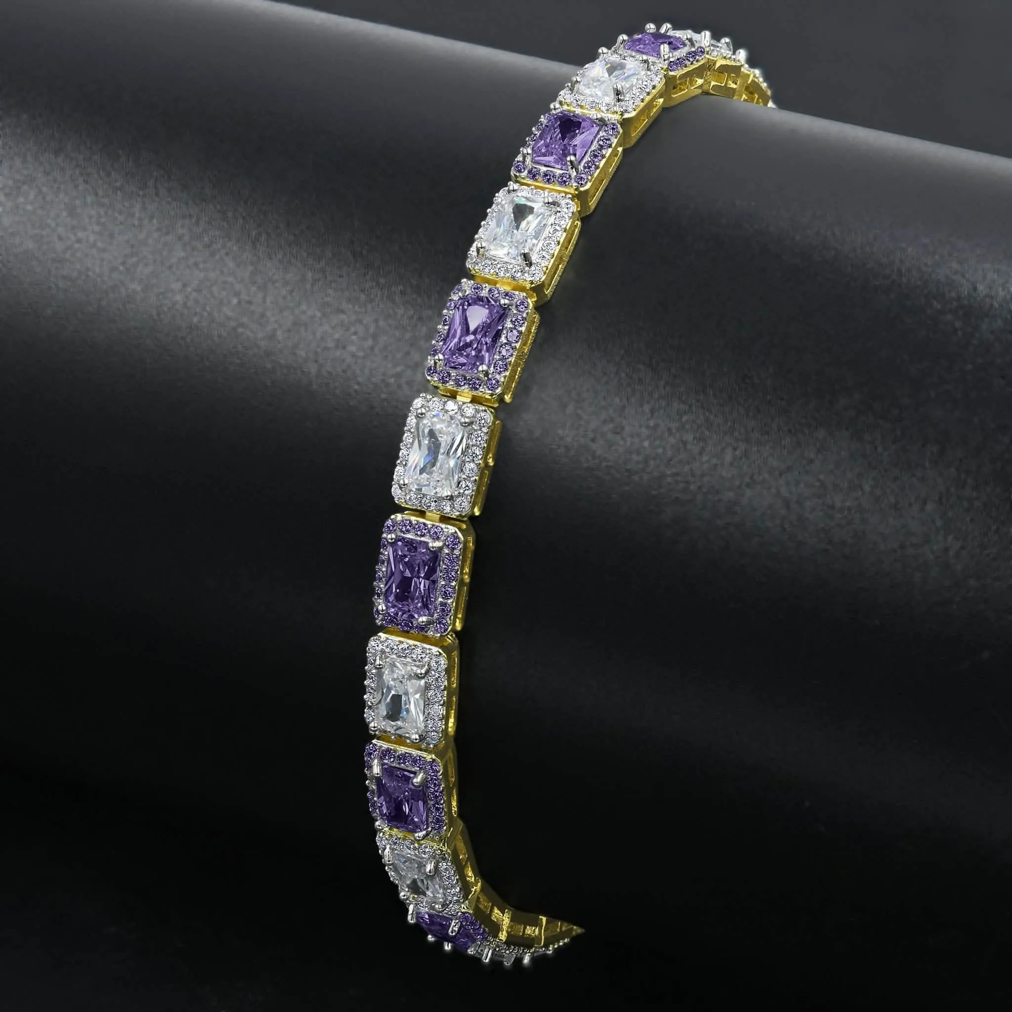 Chic Square Tennis Bracelet - 6MM Elegance