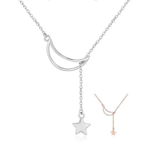 Classic Moon And Star Necklace