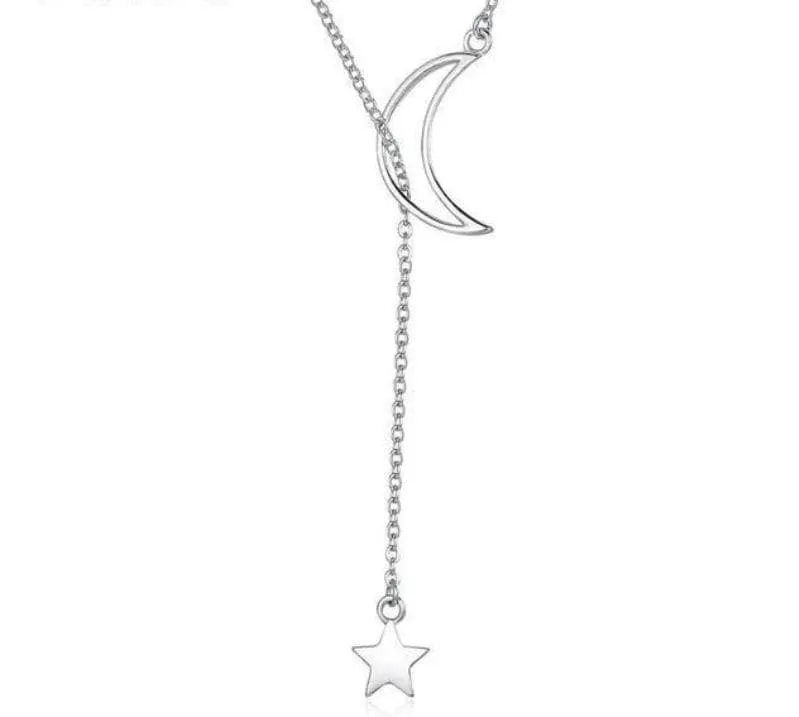 Classic Moon And Star Necklace