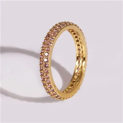 Classical Gold Colorful Boho Ring