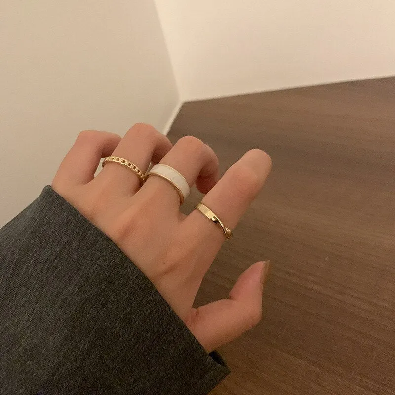 Color Colorful Stylish  Couple Party Adjustable Ring