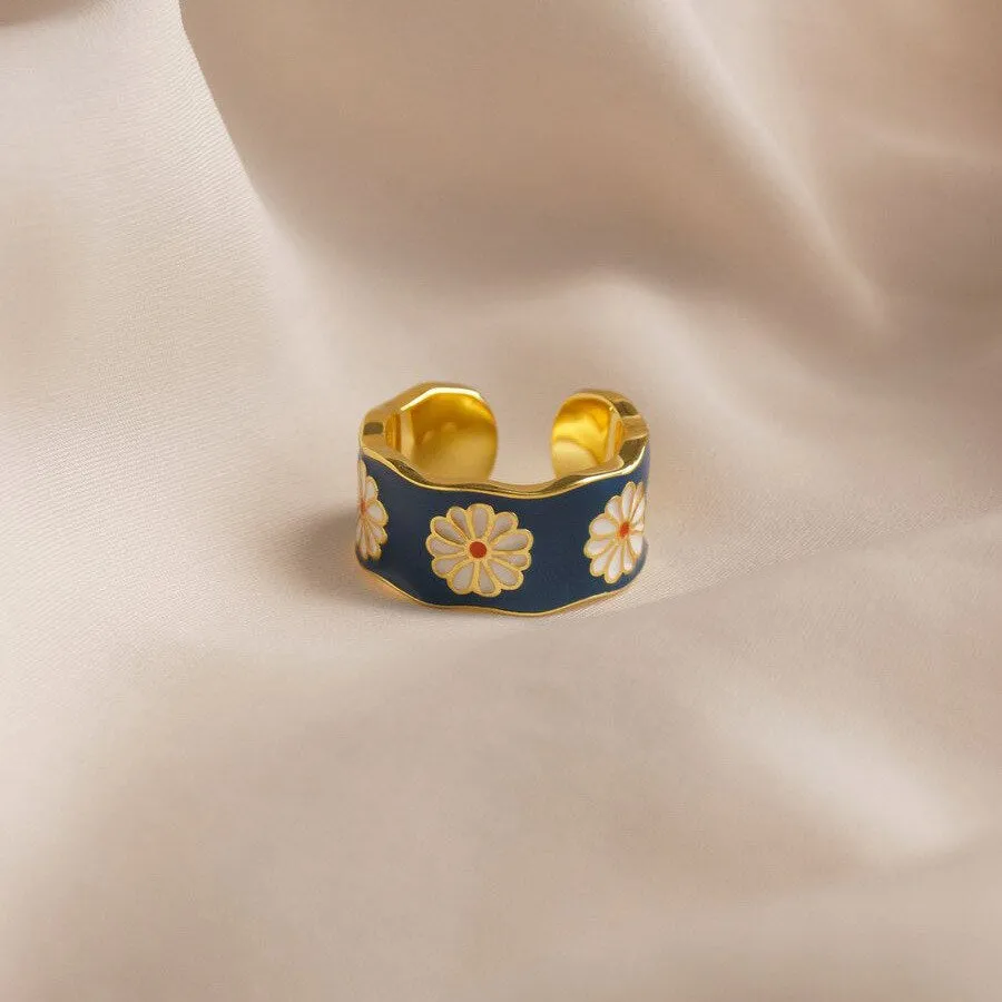 Color Colorful Stylish  Couple Party Adjustable Ring